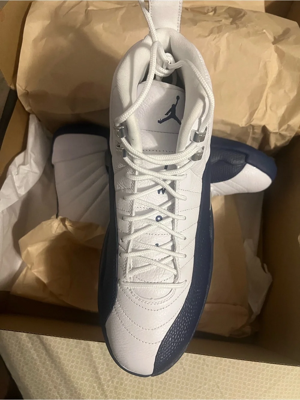 Bran New-Nike Air Jordan Retro 12 French Blue 2025 White CT8013-114 Men & GS